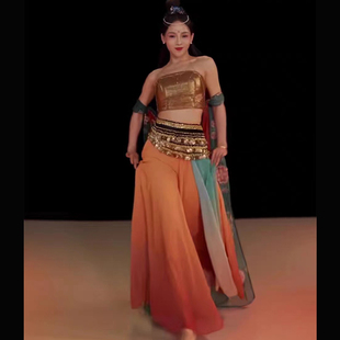 月下舞姬舞蹈服装夏辉同款西域风情敦煌飞天演出服大漠写真古典女