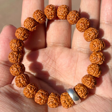 小金刚菩提单圈手串 爆肉纹原籽 男女生肖手串