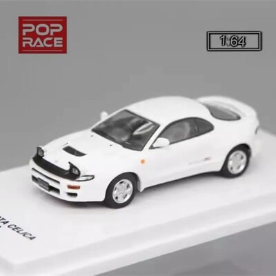 PopRace 164白色房车跑车模型Celica赛利卡ST185 GT适用于丰田