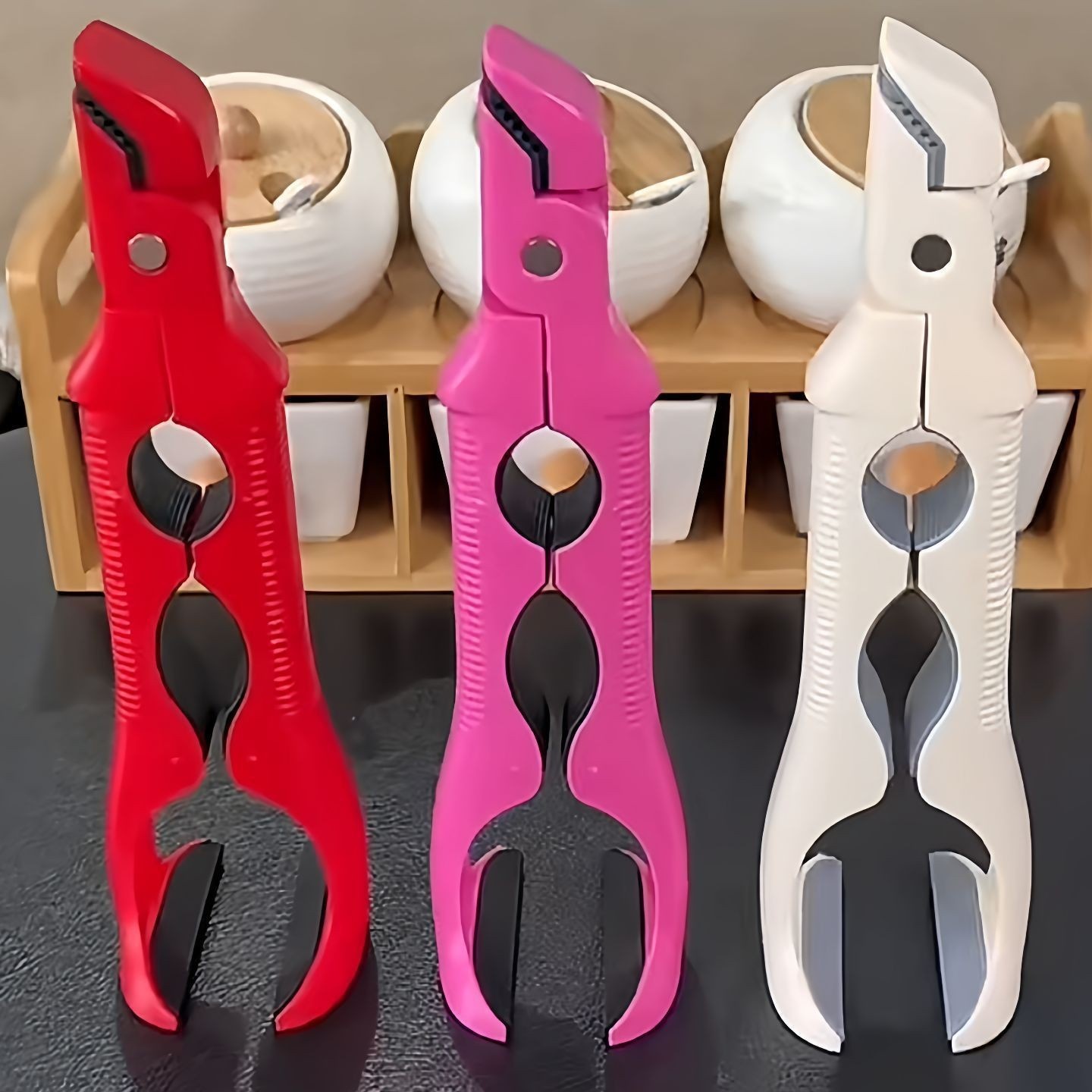 现货三合一防烫夹取碗夹防滑夹子厨房盘子夹蒸菜隔热提盘夹碗神器