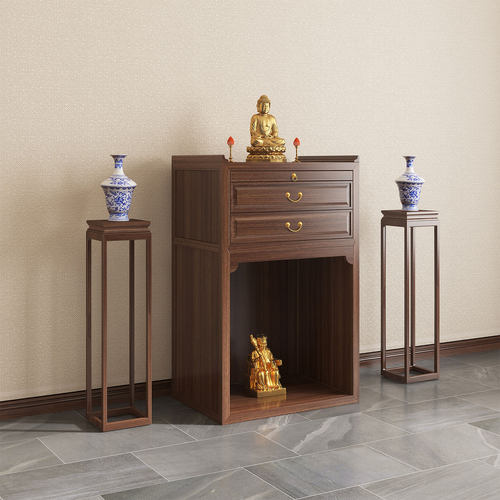 家用实木新中式佛柜佛台佛龛神台神柜神龛简约供台柜地主财神供桌