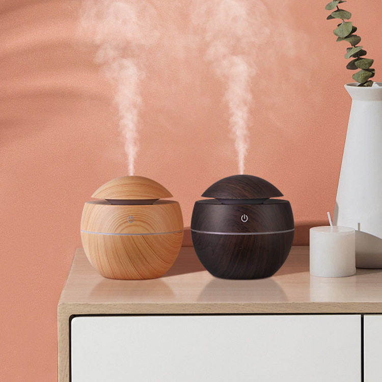 跨境木纹蘑菇加湿器迷你加湿器家用小型车载加湿器大雾量伴手礼