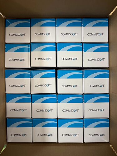 康普AMP安普CAT6千兆网络超五类RJ45 超六类非屏蔽水晶头 50U镀金