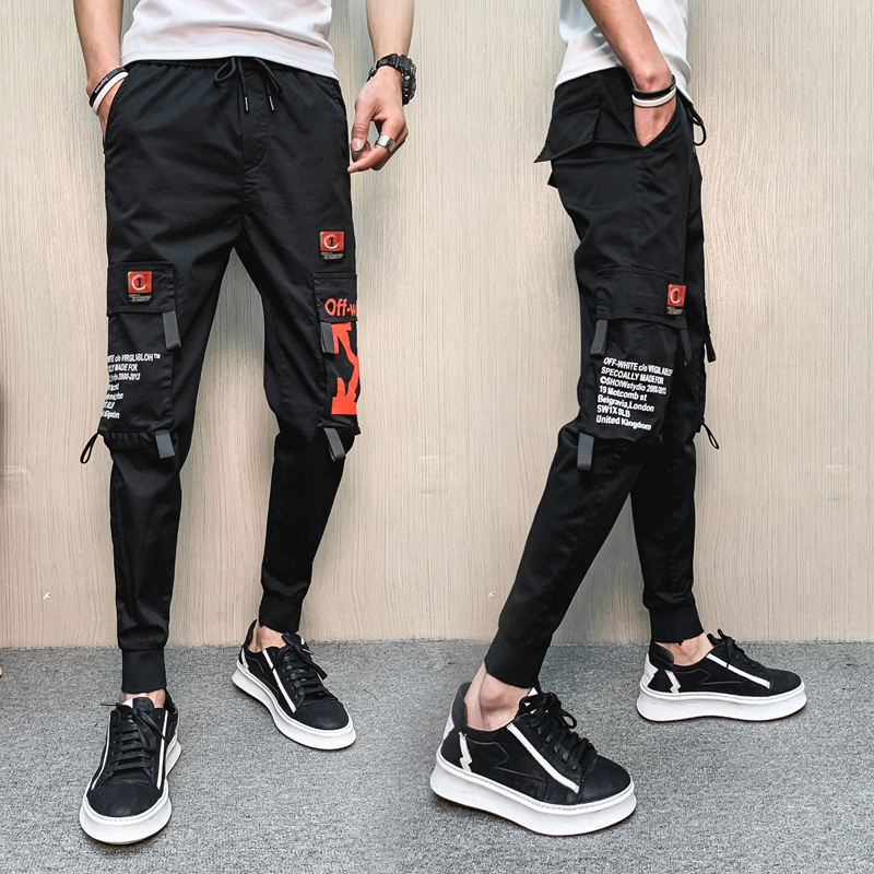 社會褲子彈力大碼休閒褲男工裝褲棉