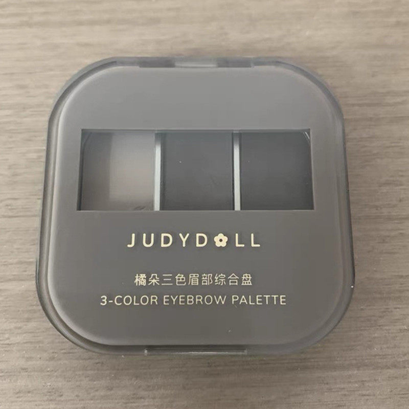 橘朵立体造型三色眉粉眉部眉粉显色自然立体持久防水持久易上色