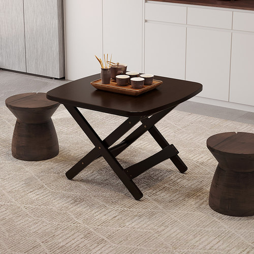 可折叠桌小方桌简易餐桌家用