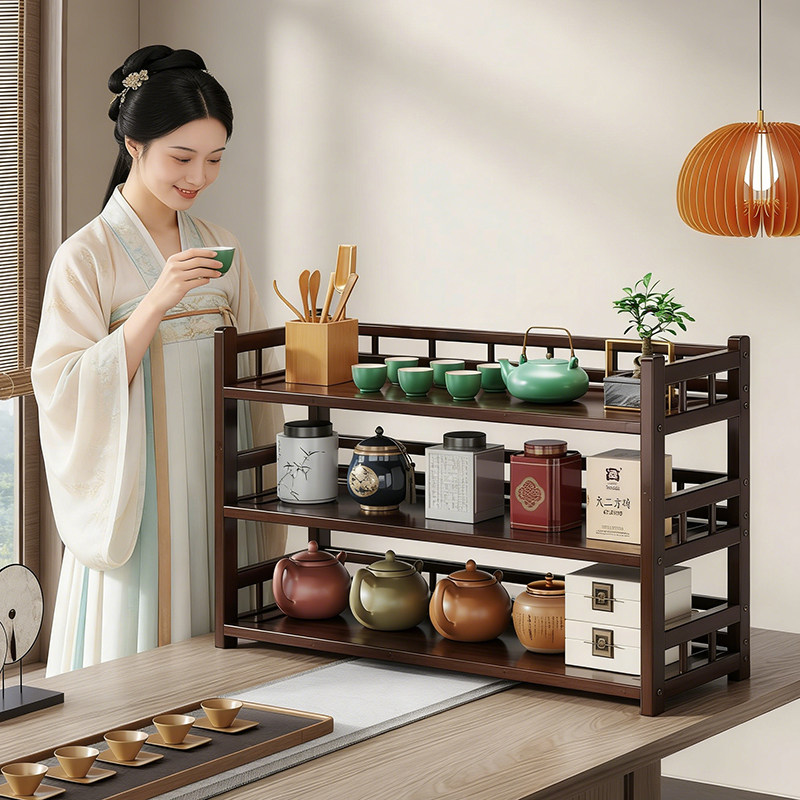 茶具置物架桌面上博古架小型茶台茶柜茶桌茶架茶叶茶杯架子摆放架,住宅家具,多宝格/博古架,淘宝优惠券,粉丝福利购,淘宝优惠卷
