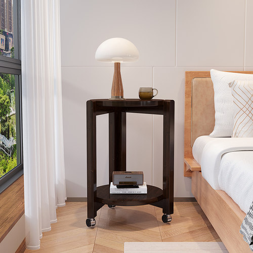 沙发边柜可移动小圆桌边桌床头柜