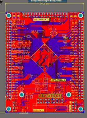 STM32F407ZET6最小系统板pcb+原理图