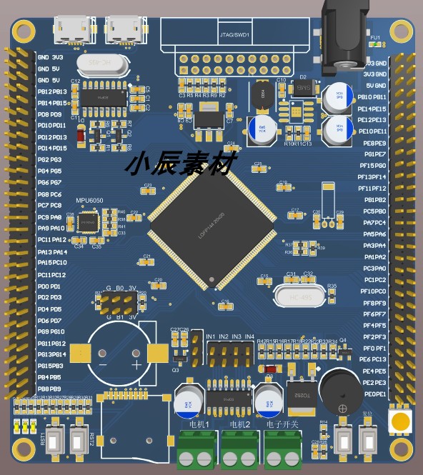 STM32F103ZET6开发板原理图PCB源文件 四层板 商务/设计服务 设计素材/源文件 原图主图