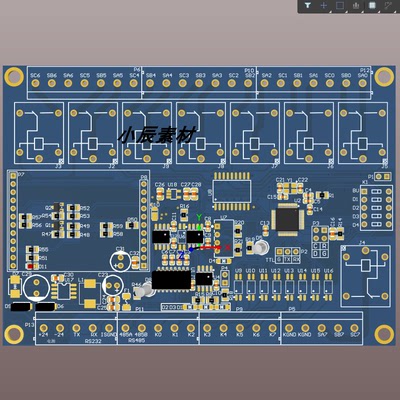 STM32F030C8T6主控IO智能扩展模块设计方案(PCB+原理图+BOOM)