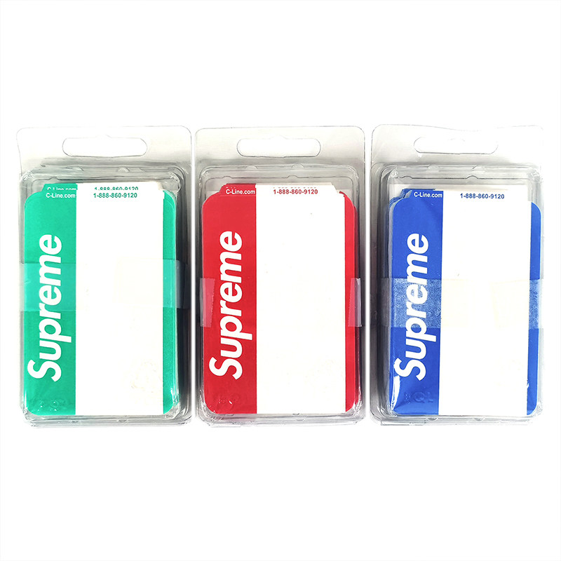 Supreme FW20 Name Badge Sticker便签纸姓名贴便利贴一盒100张