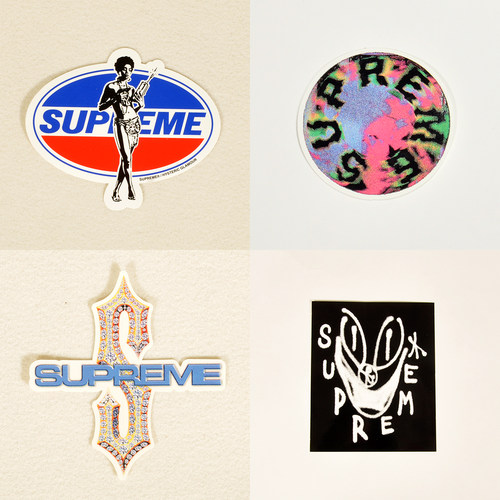 Supreme笔记本装饰贴纸文字Logo