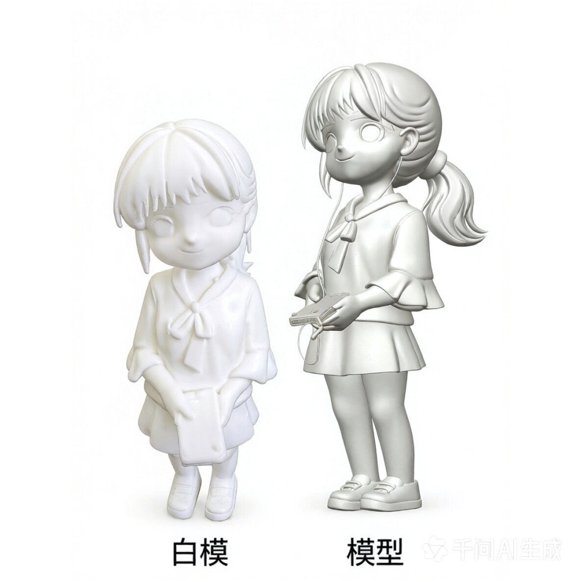 3d打印手办模型定制代打Pla白模定制Petg代工高精度定制服务图片