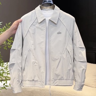 夹克情侣款 潮牌刺绣字母翻领工装 户外百搭防寒冲锋衣外套 男士 春季