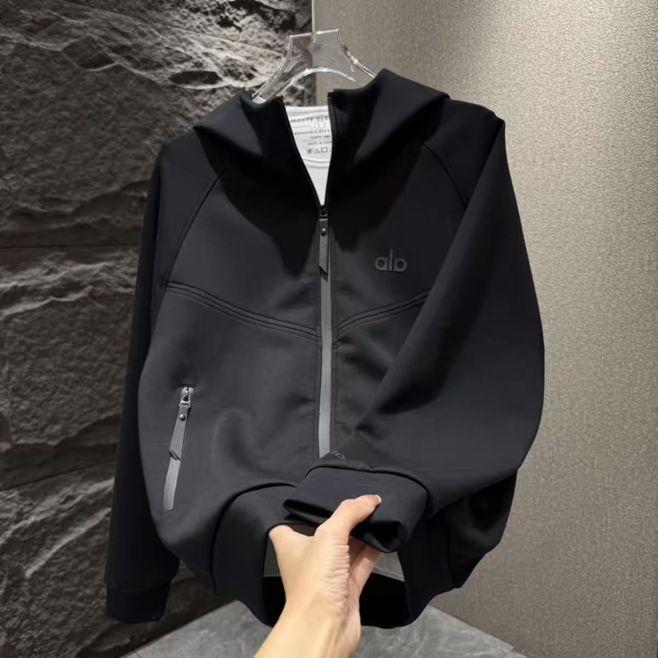 秋冬男士潮牌黑武士连帽夹克外套