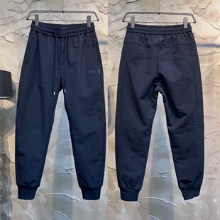 百搭亲肤透气运动哈伦卫裤 春季 男士 极简风拉链口袋束脚休闲裤 新款