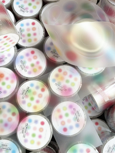 （现货）透明感大圆点咕咕万物咕卡点缀基础装饰模切胶带盐系贴纸