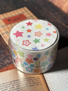 好多星星｜咕咕万物分装盐系胶带手帐拼贴咕卡古早基础贴纸