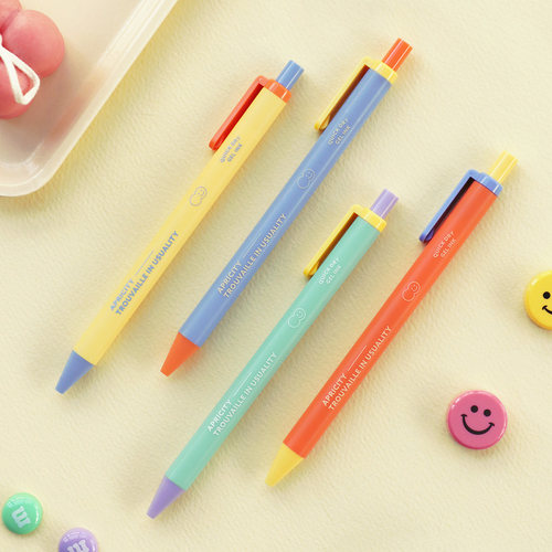 iconic泡泡0.38mm黑色按式中性笔bubbly gel pen 单支（4款选）