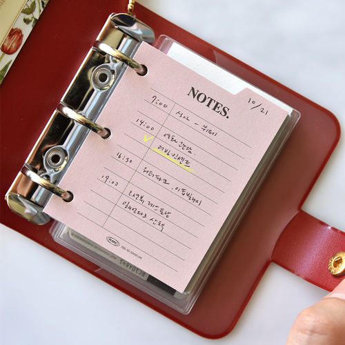 Plepic迷你3孔便签本记录册计划本内页 freestyle index pad mini