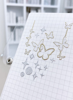 韩国进口lovememore 装饰贴纸 闪烁蝴蝶（9款选）