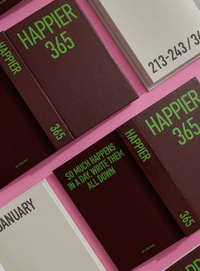 oh,lolly day! 快乐365天精装硬面万年笔记日记本 Happier 365