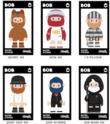 FARMER BOB水晶防水贴纸 BIG WATER STICKER 单张（17款选）