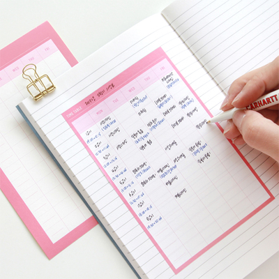 实用ins风PRELUDE STUDIO时间表计划贴纸冰箱贴墙贴time table