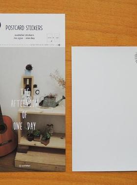 韩国进口JR Stricker 明信片贴纸 one day 1510