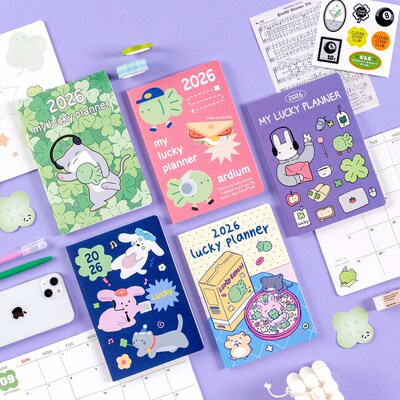 Ardium2026年幸运笔记本月计划本 LUCKY MONTHLY PLANNER（5款