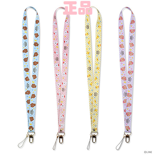 新款line friends 迷你手机胸卡多功能挂绳 mini neck strap4款选