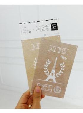韩国进口JR Stricker 明信片贴纸 air mail 2506