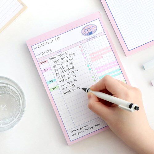 韩国进口iconic 学习计划记录册 haru study planner（6款选）