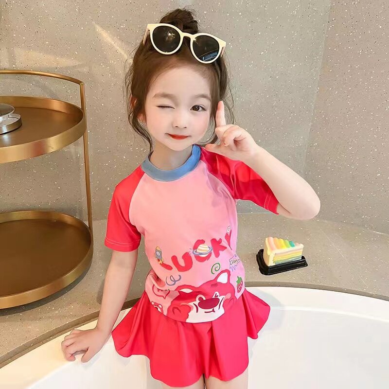 女童泳衣夏季儿童泳装分体洋气宝儿童泳衣/裤