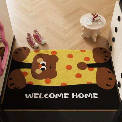 卡通小狗入户地垫防滑耐脏