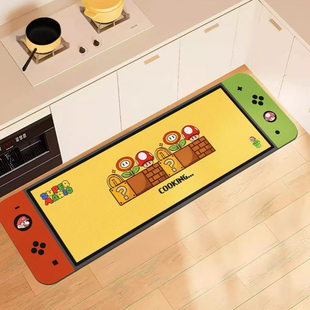 卡通厨房地垫防滑防油可擦免洗防脏耐脏硅藻泥吸水防水专用脚垫子