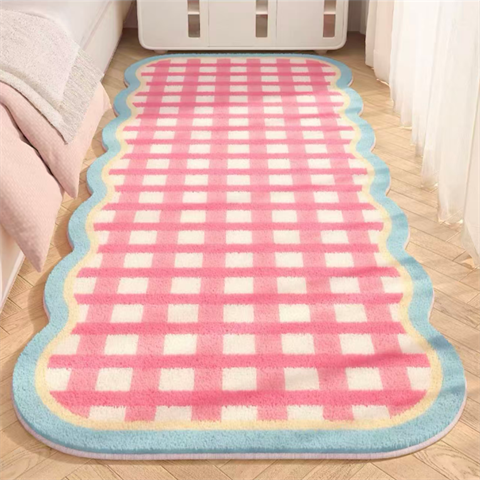 女孩床边地毯主卧室家用加厚仿羊绒儿童房装饰多巴胺客厅床下地垫,居家布艺,地毯,淘宝优惠券,粉丝福利购,淘宝优惠卷