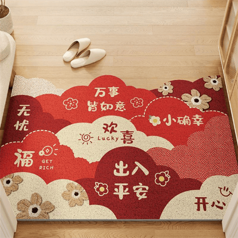 入户门玄关中式地毯家用防滑垫子