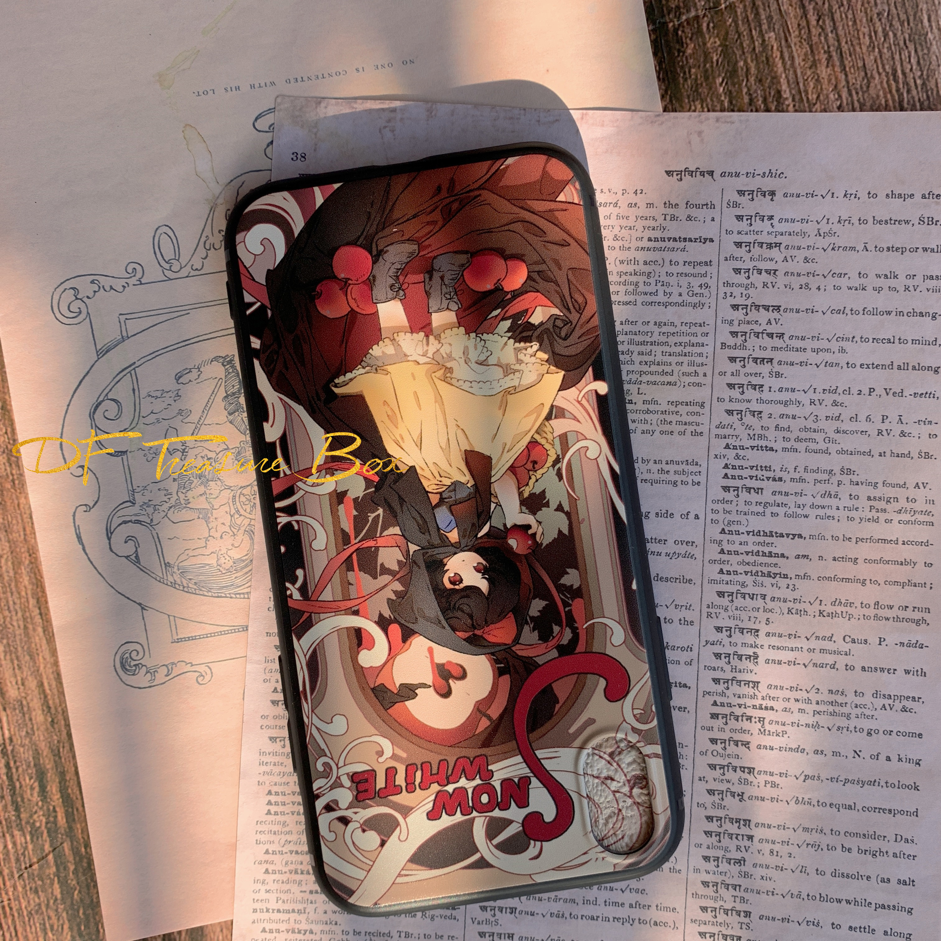 暗黑白雪适用于苹果华为vivo可爱