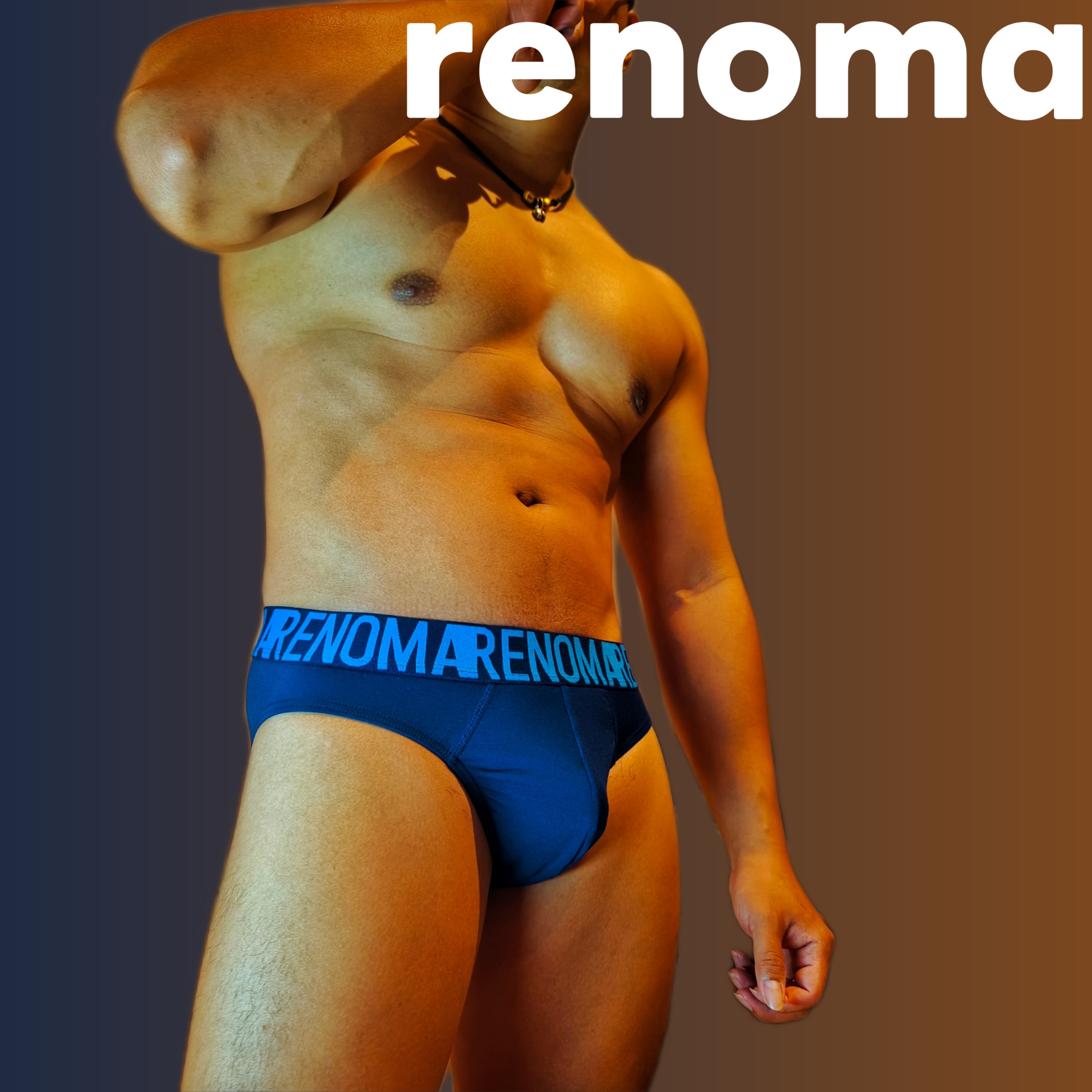renoma 男士内裤性感U突三角裤竹纤维