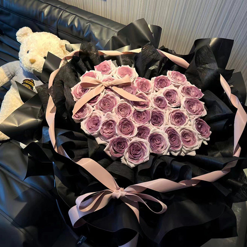 乌梅子酱永生玫瑰仿真香皂花束七夕情人节送女朋友生日高级感礼物