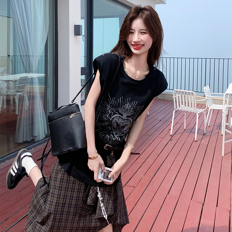 女装/女士精品套装/学生校服/工作制服时尚套装2025年夏季套头两