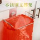 免打孔不锈钢塑料袋挂架垃圾袋支架挂钩家用厨房橱柜门垃圾桶架子