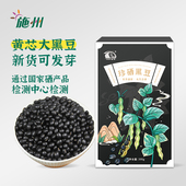 湖北恩施富硒黑豆新豆发芽黄芯黑豆豆浆专用黑豆300g真空装