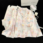 11岁空气棉家居服冬天长袖 儿童女大童睡衣春秋季 翻领小孩3