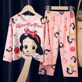 白雪公主睡衣女孩儿童3 11岁春秋家居服女中大童可爱家居服