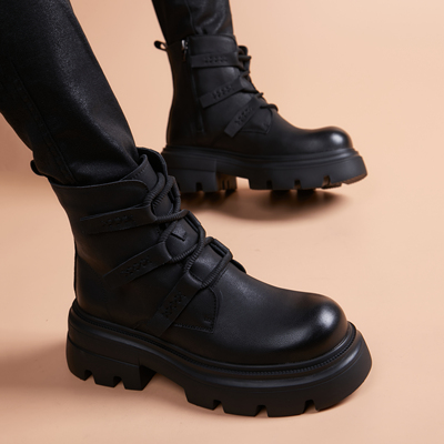 休闲男靴马丁靴男款高帮春秋2025新款增高皮靴英伦风复古工装靴子