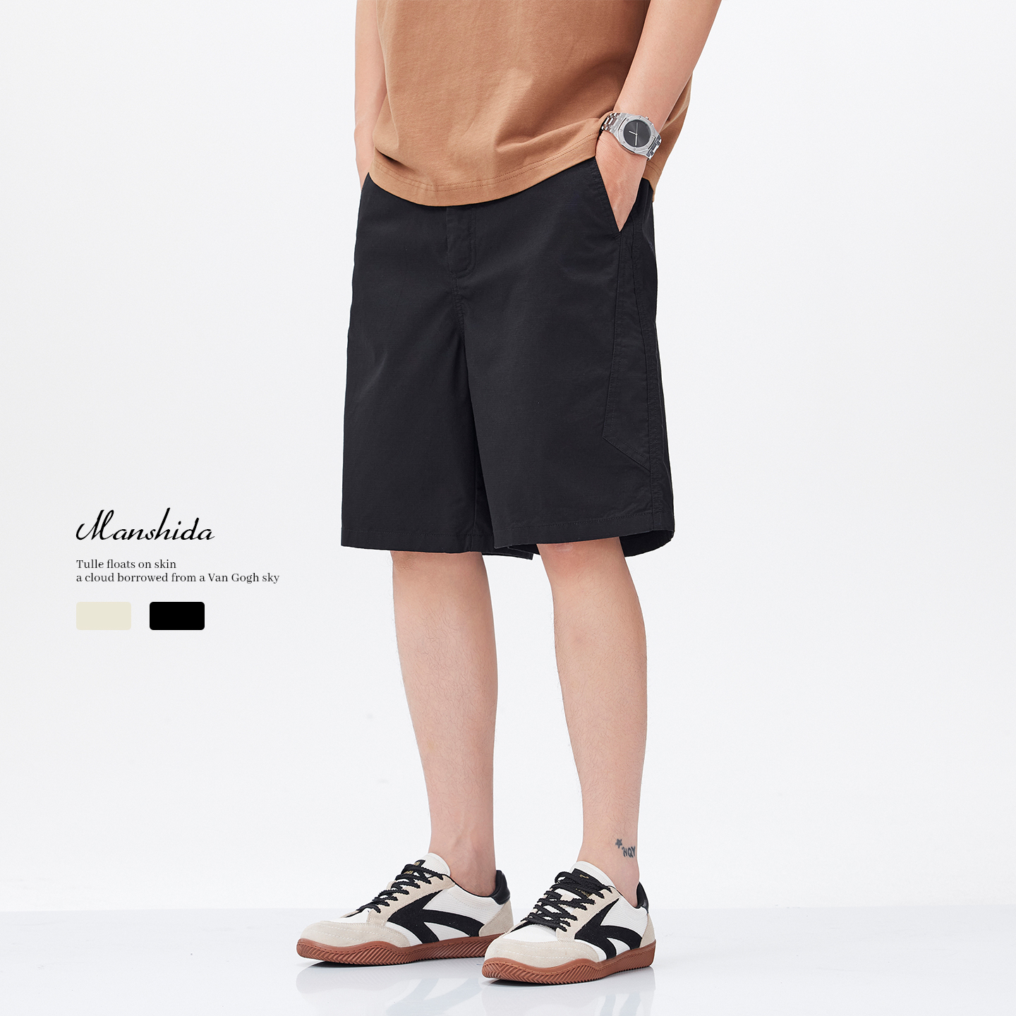 MSD夏季高级感休闲五分裤