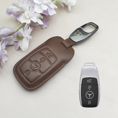 350真皮包23款 GLC300壳GLE450 扣 奔驰gls450进口车钥匙套加版 24款